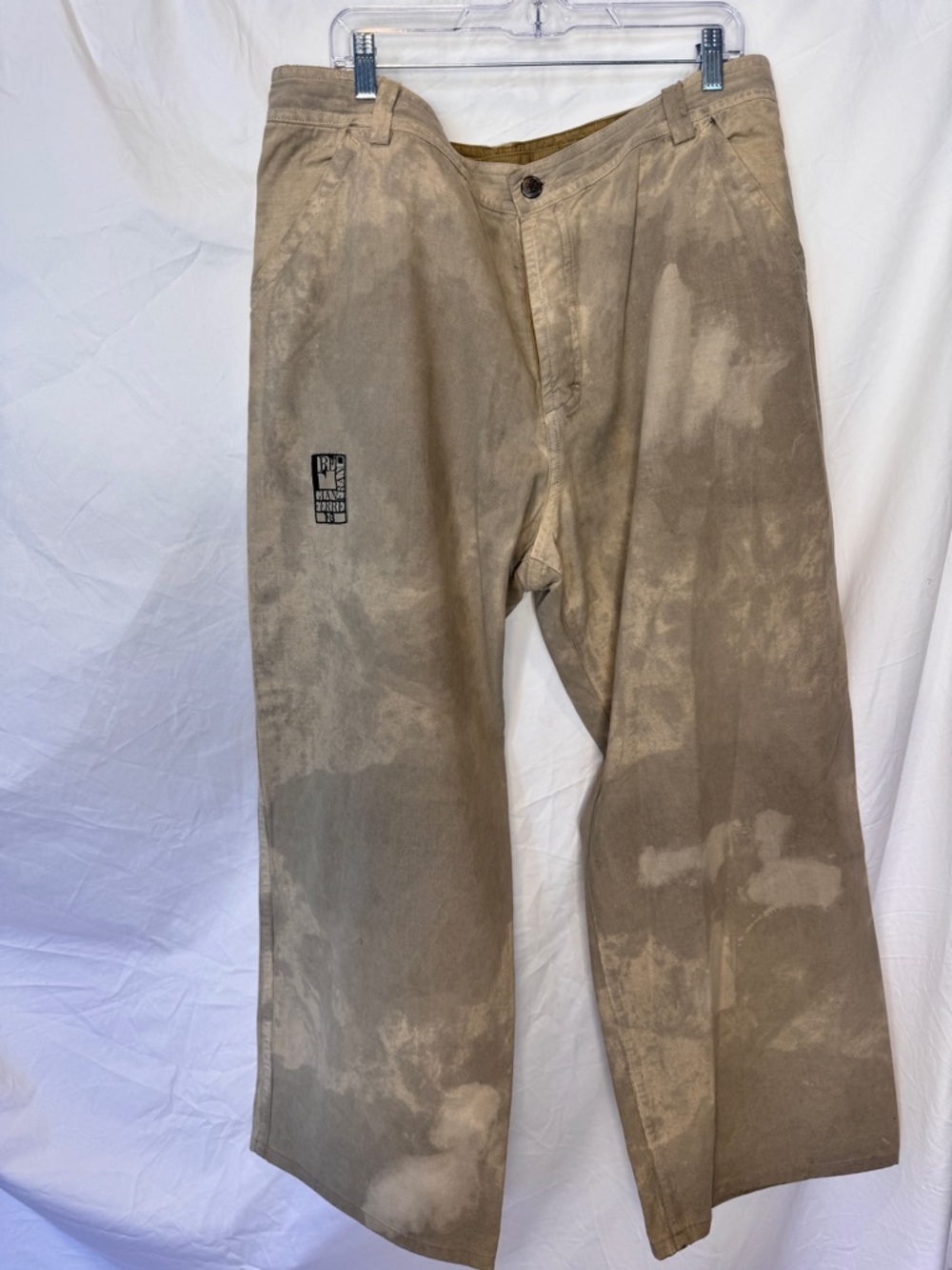 Gianfranco Ferre Wide Leg Patch Logo Men’s Pants